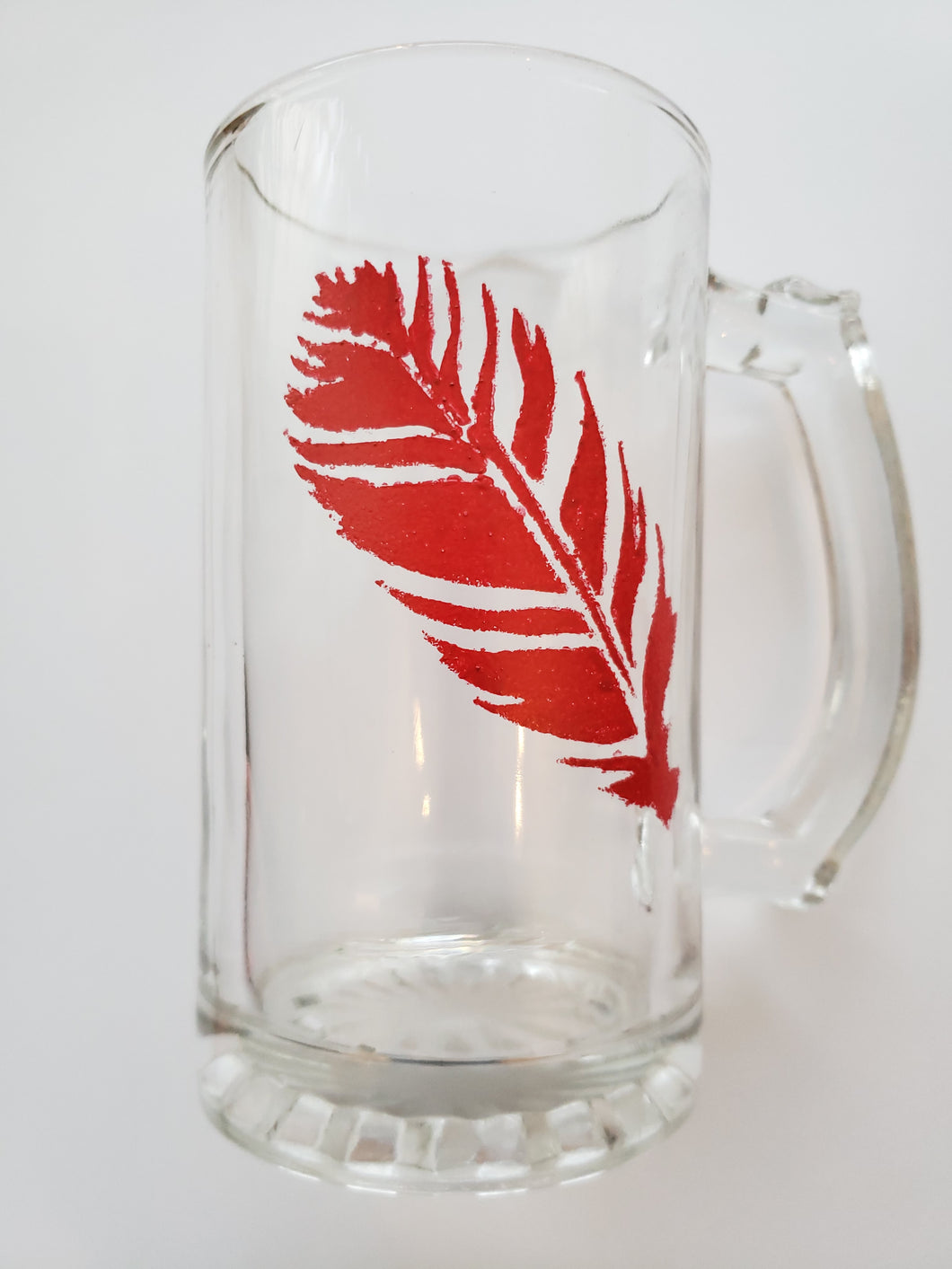 Native Red Feather Beer Glass