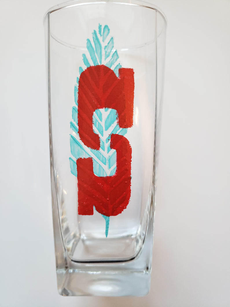 NCSU Native Feather Glass